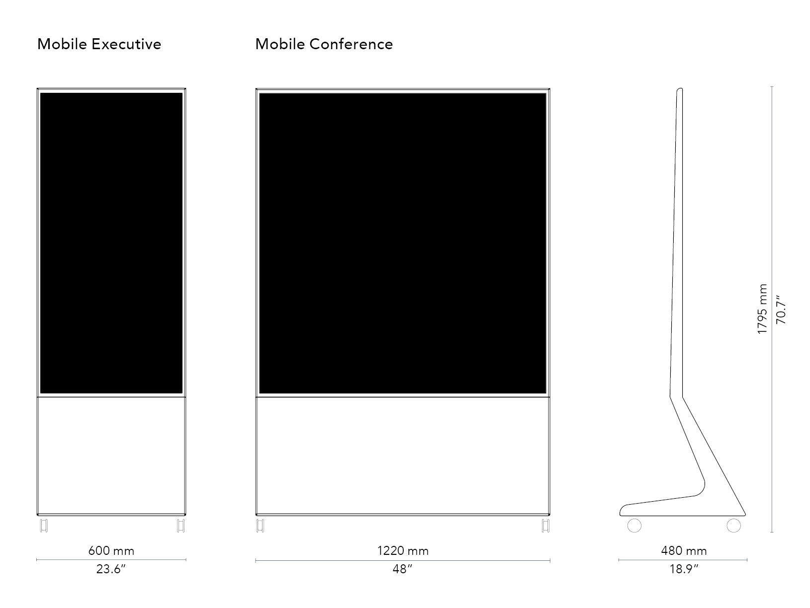 Mobile drawings with measurements