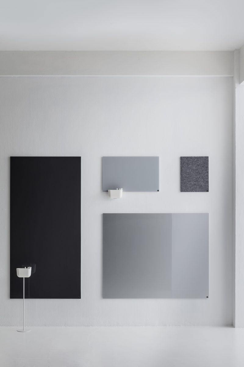 CHAT-BOARD-Classic-BuzziFelt-16-GALLERY CHAT BOARD Classic magnetic glass boards in composition of grey tones