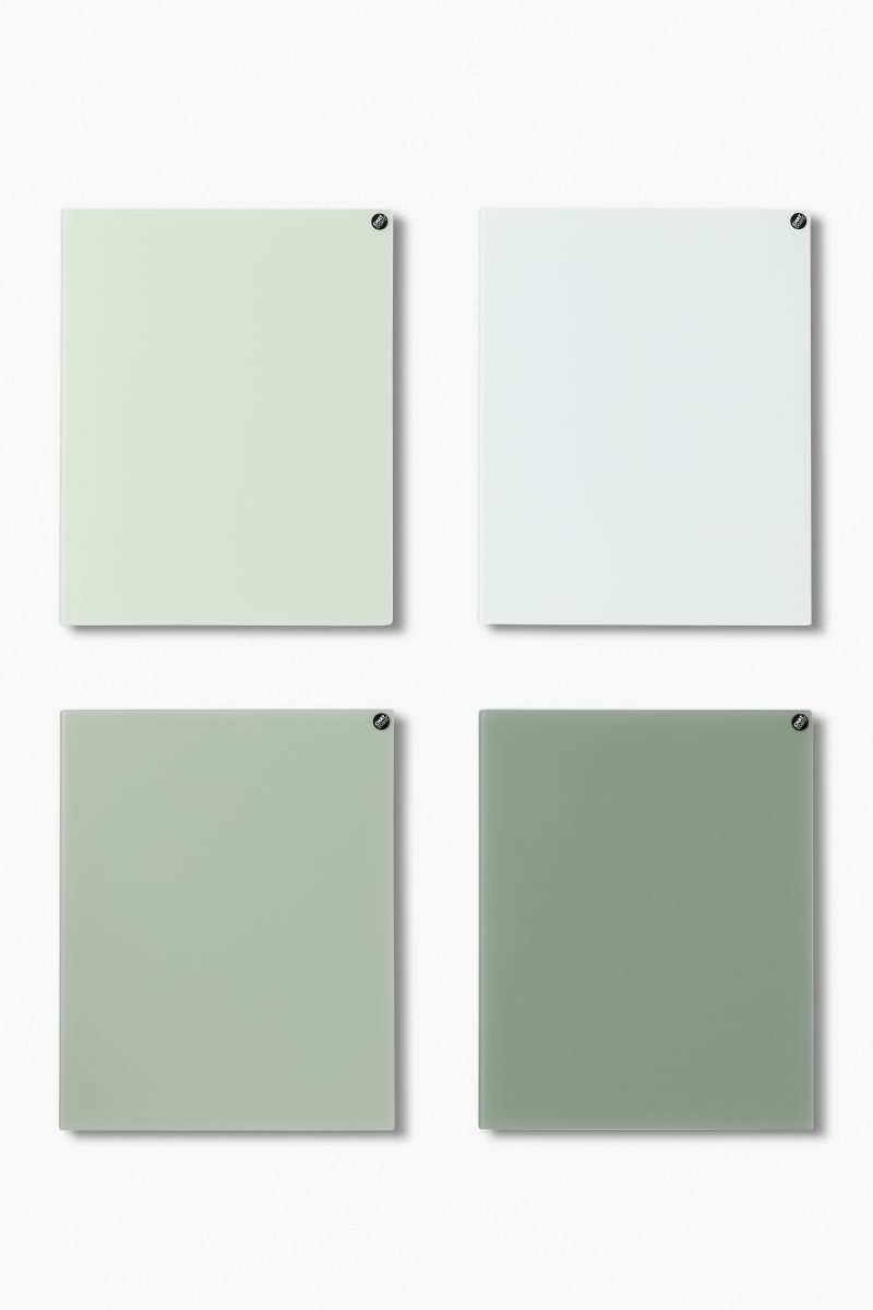 CHAT-BOARD-Colours-Lily-Pure White-Khaki-Army-Green-GALLERY CHAT BOARD Classic quad in green tones