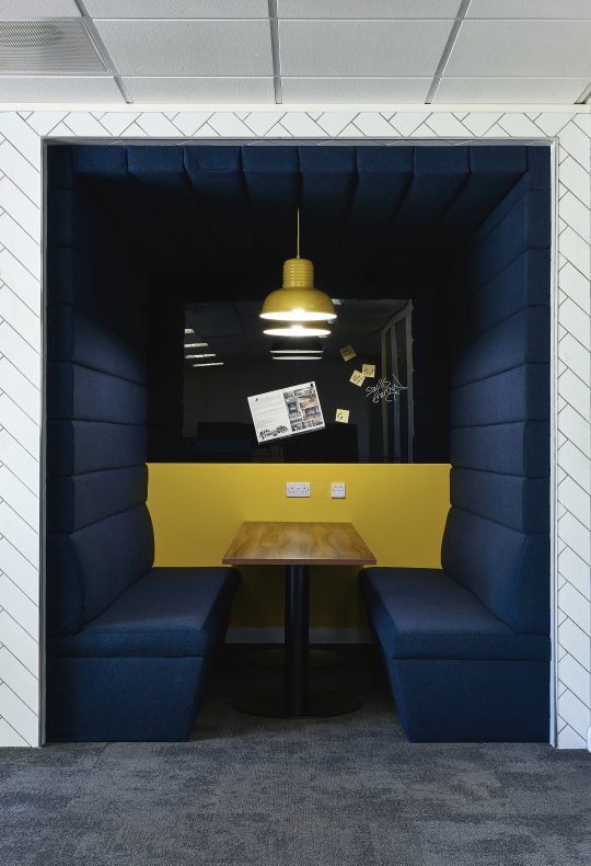 CHAT BOARD Classic in Black at Savills in Cardiff, designed by IMIUM