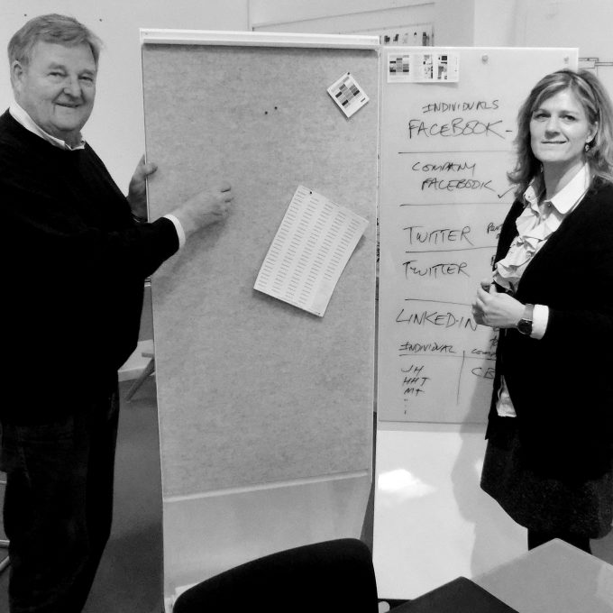 CHAT BOARD founders Hans Henning Jensen and Josefine Honoré