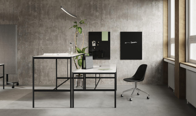 CHAT BOARD MIES Collab tables, both versions, with Classic