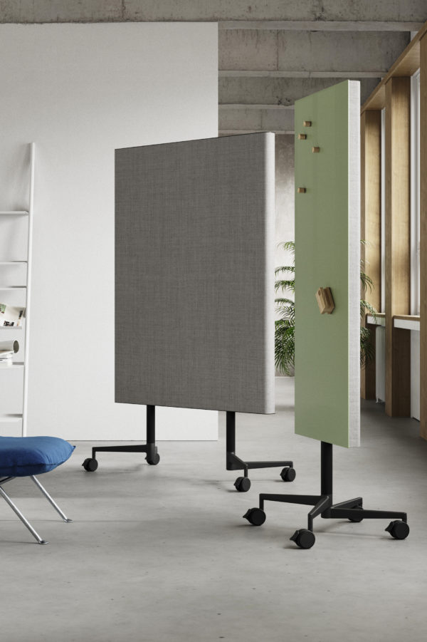 CHAT BOARD Move Acoustic room dividing, mobile boards with acoustic panel