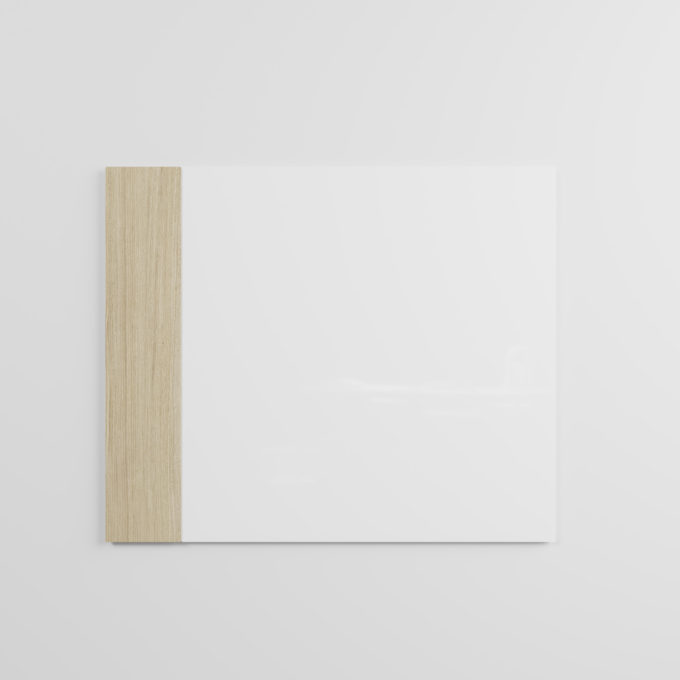 CHAT BOARD Classic Crafted 100x120 cm in Pure White
