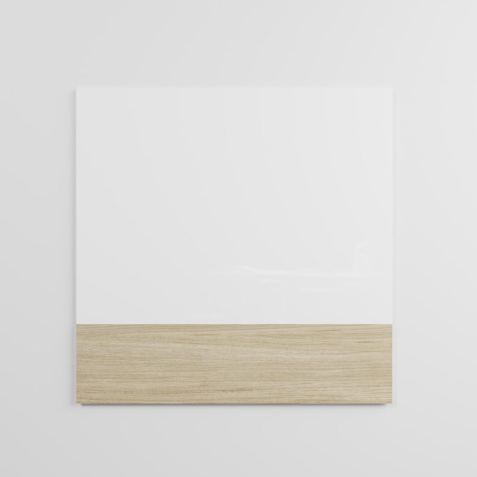 CHAT BOARD Classic Crafted 120x120 cm in Pure White