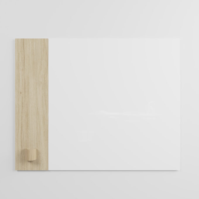 CHAT BOARD Classic Crafted 120x150 cm in Pure White with Keeper