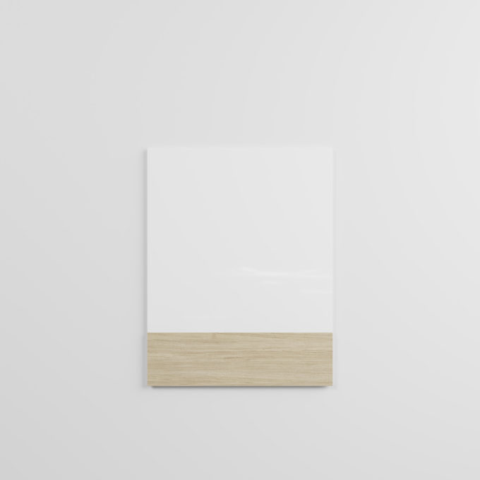 CHAT BOARD Classic Crafted 70x90 cm in Pure White