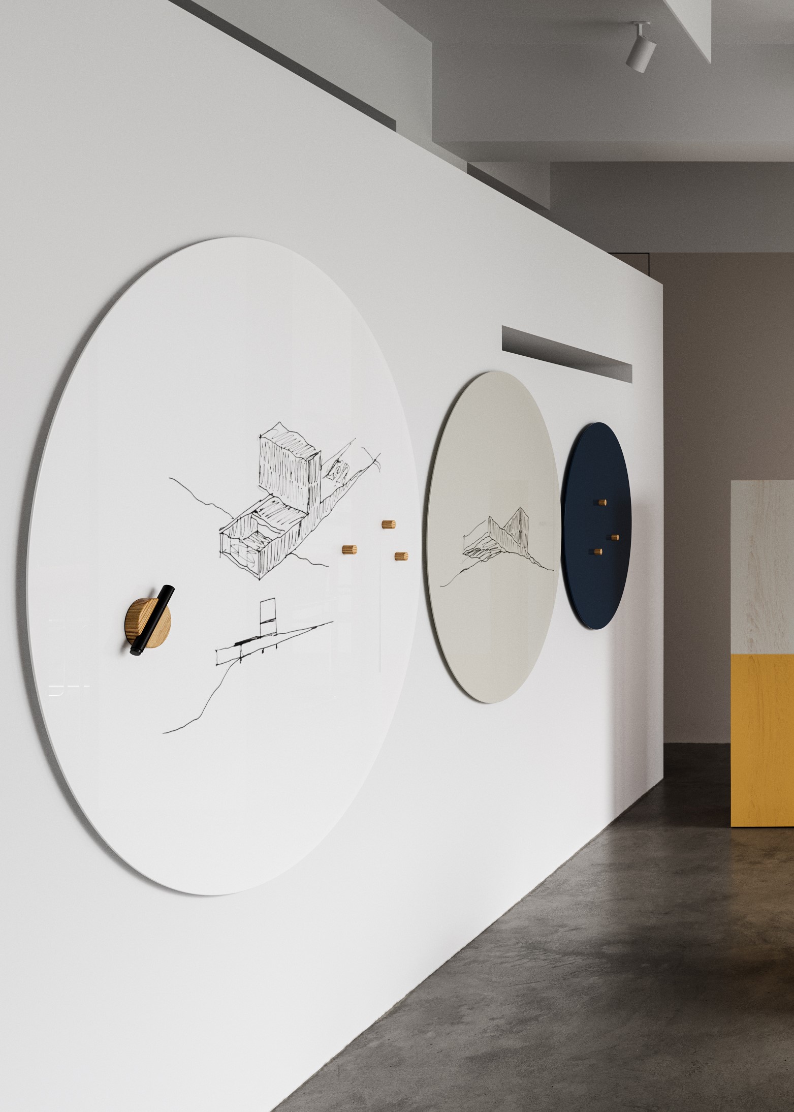 CHAT-BOARD-Orbit-Pure-White-Stone-Ink-interior-2023-portrait CHAT BOARD Orbit in Pure White, Stone and Ink