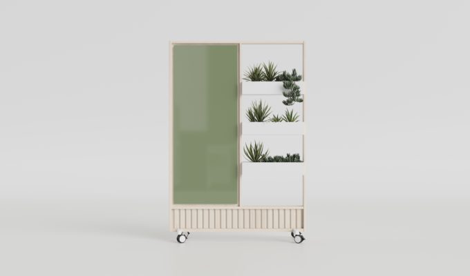 CHAT BOARD Dynamic Botanic white spruce with Khaki glass