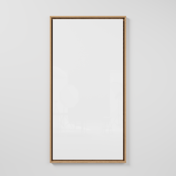 CHAT BOARD Dynamic Flex Wall 100 x 200 cm with glass in Pure White - vertically mounted