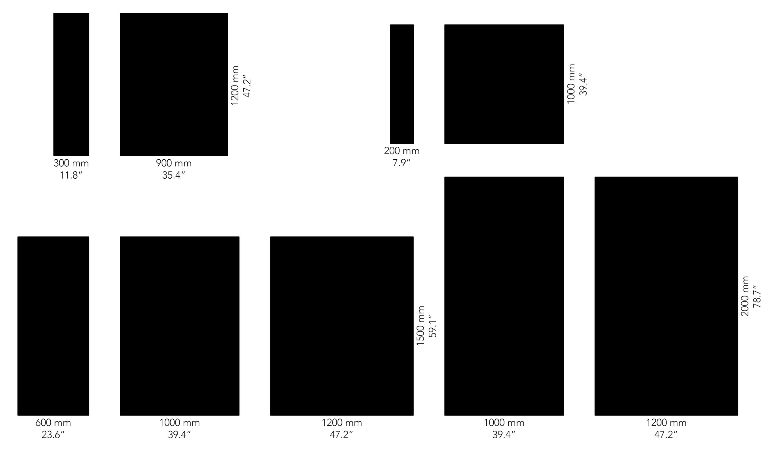 AQsorb sizes