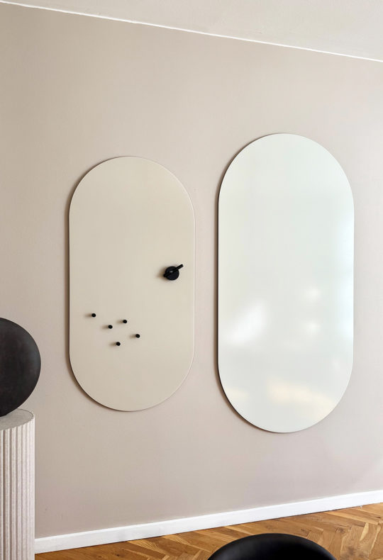 Ambit 70x140 cm in Sand and Ambit 90x180 cm in Stone - matt finish