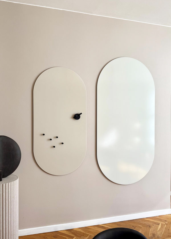 Ambit 70x140 cm in Sand and Ambit 90x180 cm in Stone - matt finish