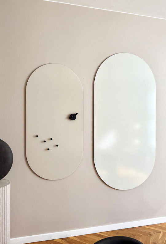 Ambit 70x140 cm in Sand and Ambit 90x180 cm in Stone - matt finish