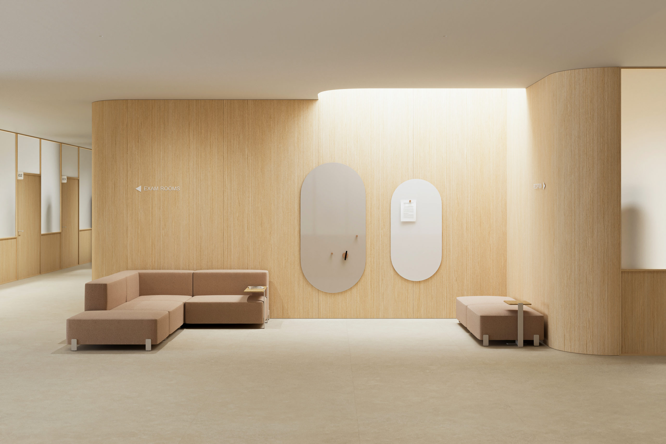 CHAT BOARD Ambit oval glass boards in both sizes ambient