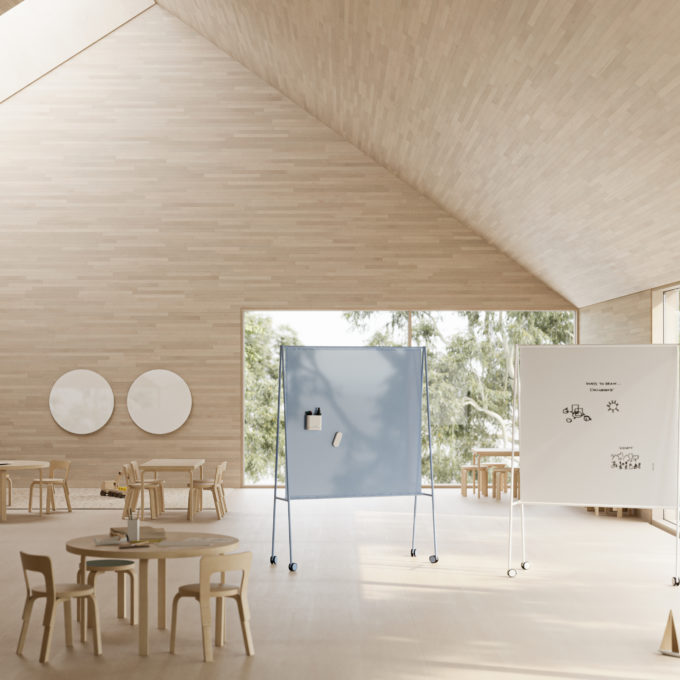 CHAT BOARD COACH in sky blue enviroment